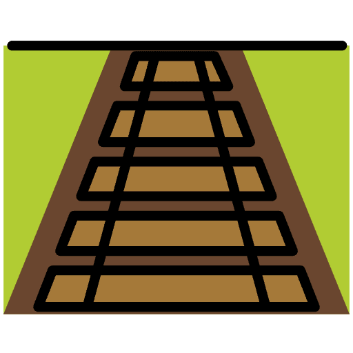 Railway Track Emoji from OpenMoji Emoji Set