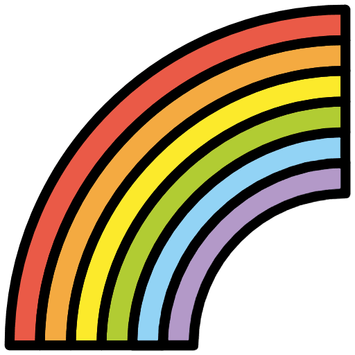 Rainbow Emoji from OpenMoji Emoji Set