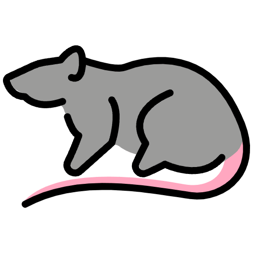 Rat Emoji from OpenMoji Emoji Set