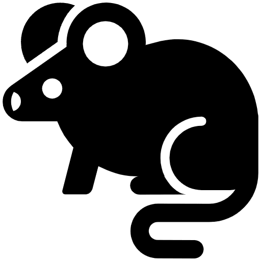 Rat High Contrast Element from Fluent Emoji High Contrast Set