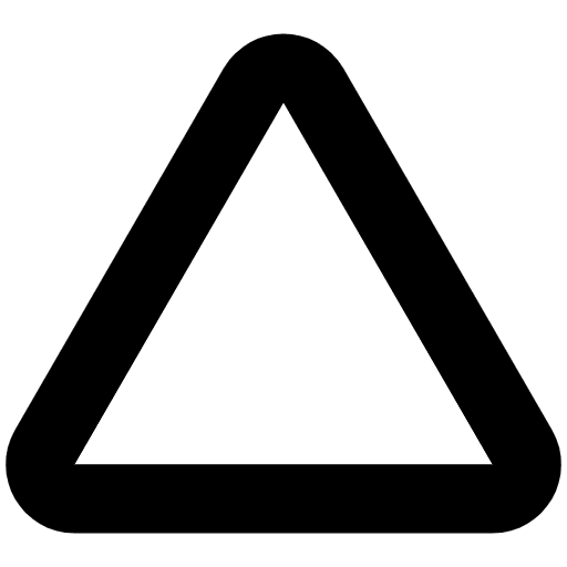 Red Triangle High Contrast Emoji from Fluent Emoji High Contrast Set