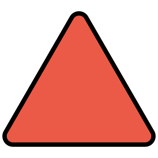 Red Triangle Pointed Up Emoji from OpenMoji Emoji Set