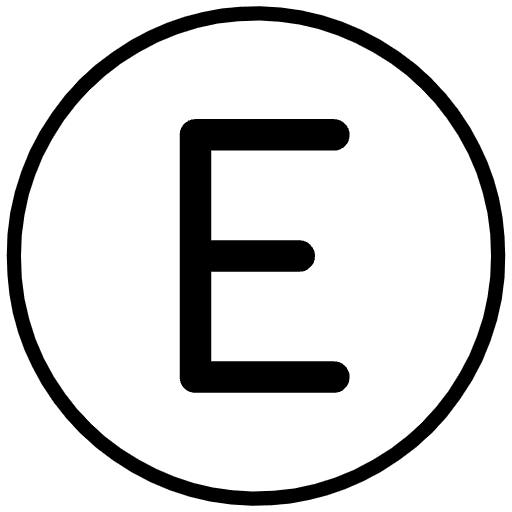 Regional Indicator E Element from OpenMoji Emoji Set