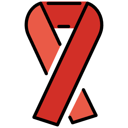 Reminder Ribbon Emoji from OpenMoji Emoji Set