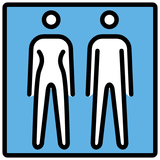 Restroom Emoji from OpenMoji Emoji Set