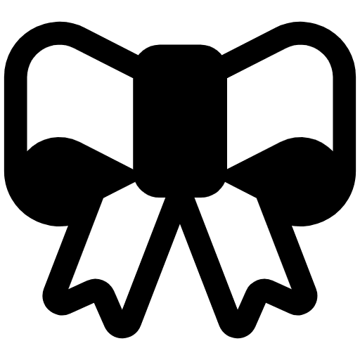 Ribbon High Contrast Element from Fluent Emoji High Contrast Set