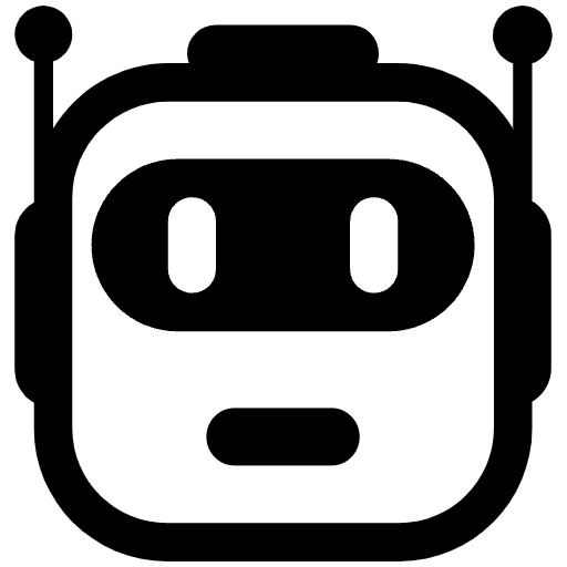 Robot High Contrast Emoji from Fluent Emoji High Contrast Set