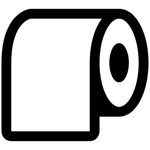 Roll Of Paper High Contrast Emoji from Fluent Emoji High Contrast Set