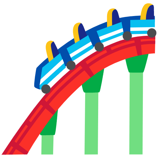 Roller Coaster Emoji from Noto Emoji Set
