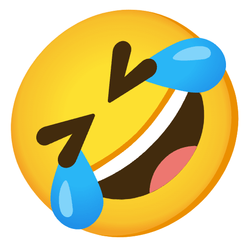 Rolling On The Floor Laughing Emoji from Noto Emojis Set