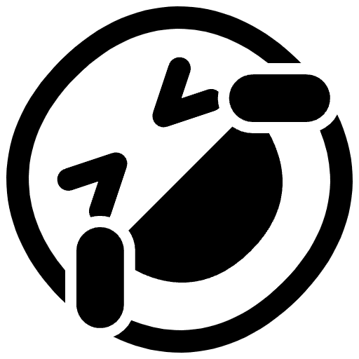 Rolling On The Floor Laughing High Contrast Emoji from Fluent Emoji High Contrast Set