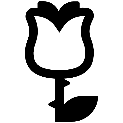 Rose High Contrast Emoji from Fluent Emoji High Contrast Set