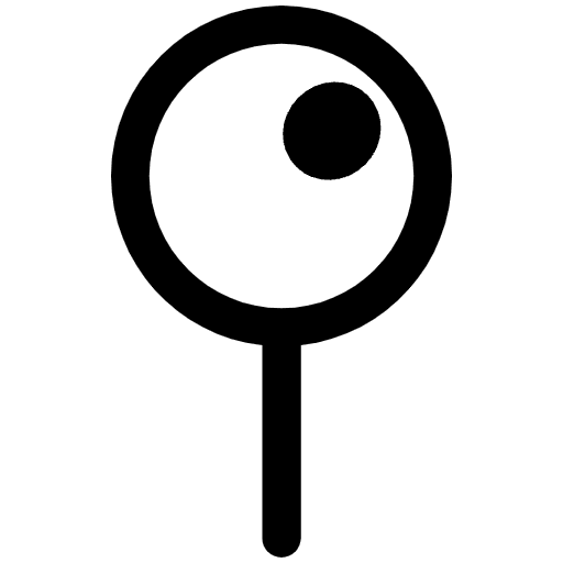 Round Pushpin High Contrast Emoji from Fluent Emoji High Contrast Set