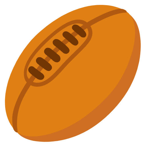 Rugby Football Emoji from Noto Emojis Set