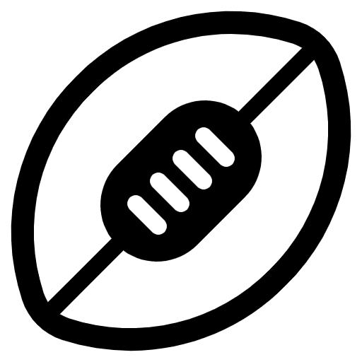 Rugby Football High Contrast Element from Fluent Emoji High Contrast Set