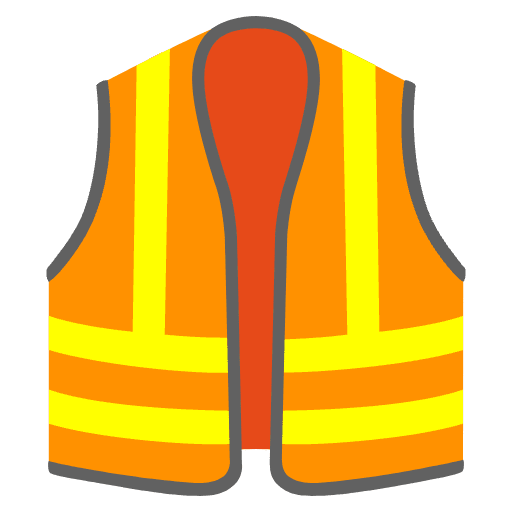 Safety Vest Emoji from Noto Emojis Set