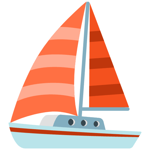 Sailboat Element from Noto Emojis Set