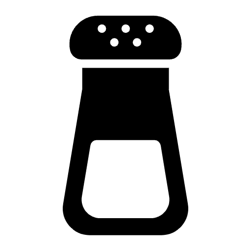 Salt High Contrast Element from Fluent Emoji High Contrast Set