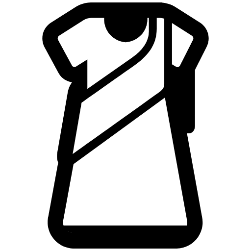 Sari High Contrast Element from Fluent Emoji High Contrast Set