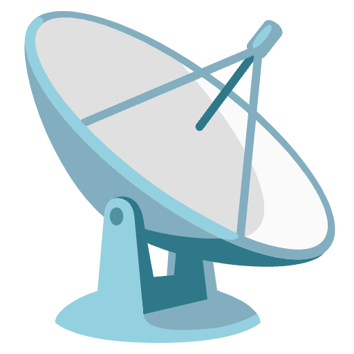 Satellite Antenna Emoji from Noto Emoji Set