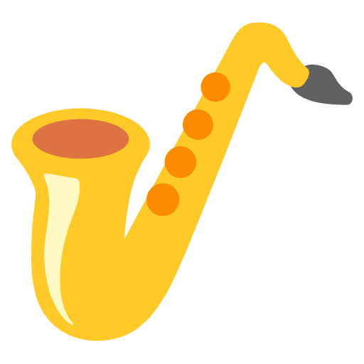 Saxophone Emoji from Noto Emojis Set