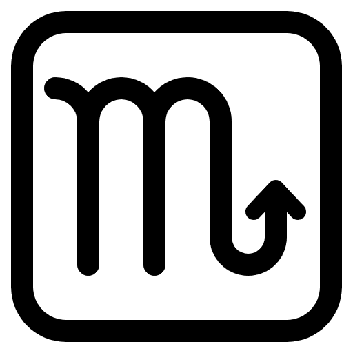 Scorpio High Contrast Element from Fluent Emoji High Contrast Set