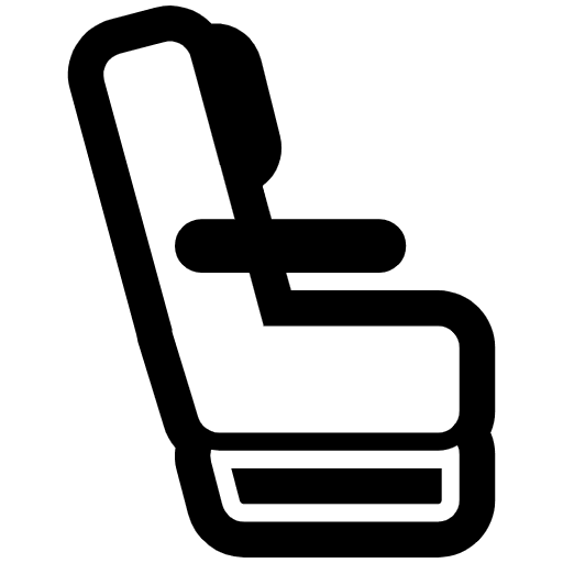 Seat High Contrast Emoji from Fluent Emoji High Contrast Set