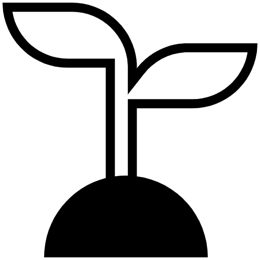 Seedling High Contrast Emoji from Fluent Emoji High Contrast Set