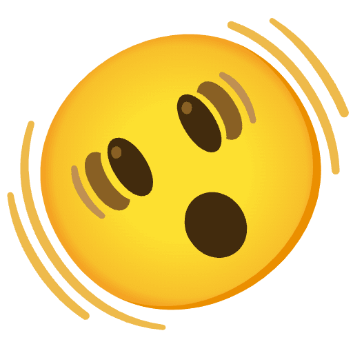 Shaking Face Emoji from Noto Emoji Set