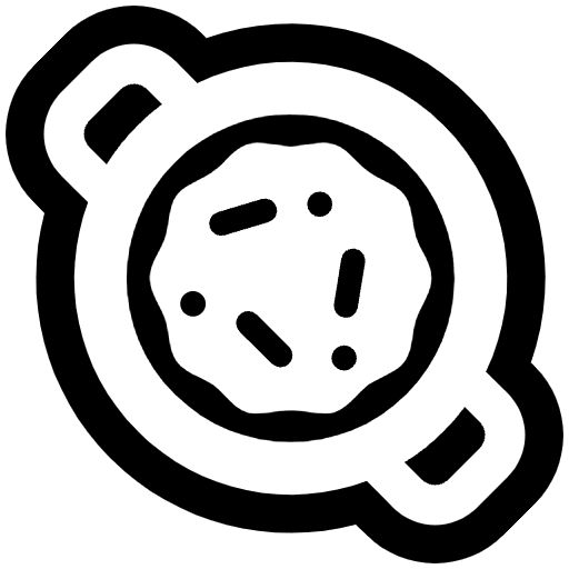 Shallow Pan Of Food High Contrast Element from Fluent Emoji High Contrast Set