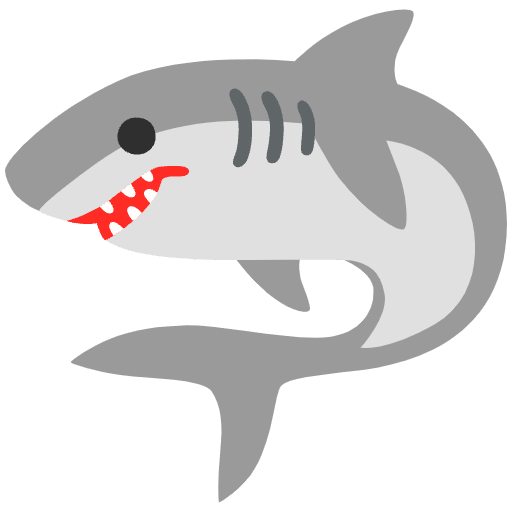 Shark Emoji from Noto Emoji Set
