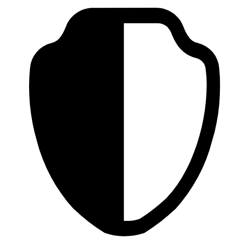 Shield High Contrast Element from Fluent Emoji High Contrast Set