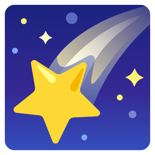 Shooting Star Emoji from Noto Emoji Set