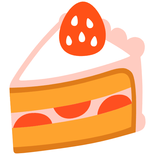 Shortcake Emoji from Noto Emojis Set