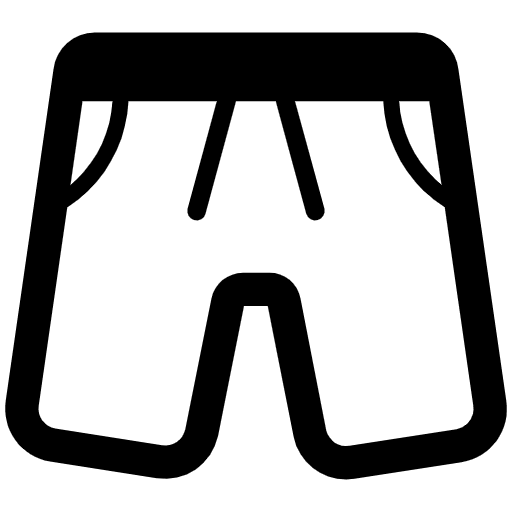 Shorts High Contrast Emoji from Fluent Emoji High Contrast Set