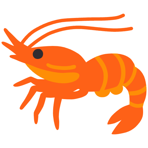 Shrimp Emoji from Noto Emojis Set