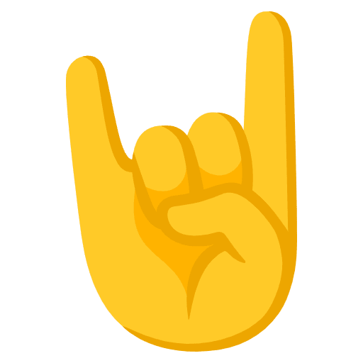Sign Of The Horns Emoji from Noto Emojis Set