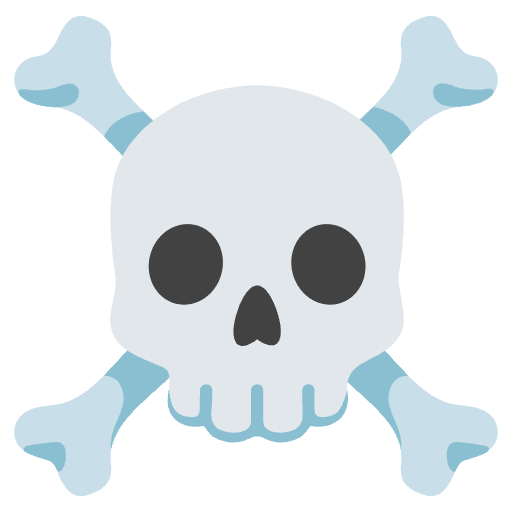 Skull And Crossbones Element from Noto Emojis Set