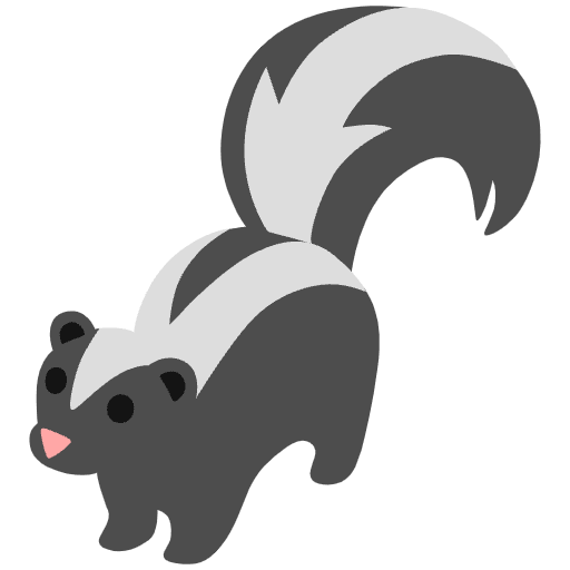 Skunk Emoji from Noto Emojis Set