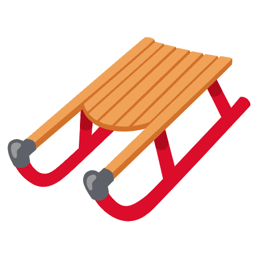 Sled Element from Noto Emojis Set