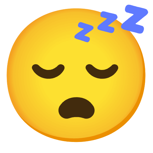 Sleeping Face Emoji from Noto Emoji Set