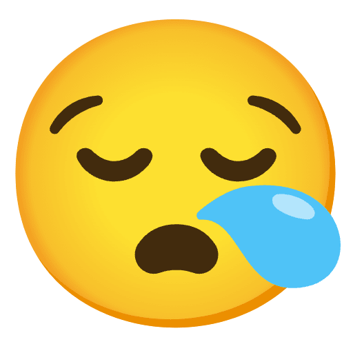 Sleepy Face Emoji from Noto Emoji Set