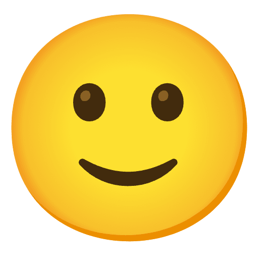 Slightly Smiling Face Emoji from Noto Emoji Set