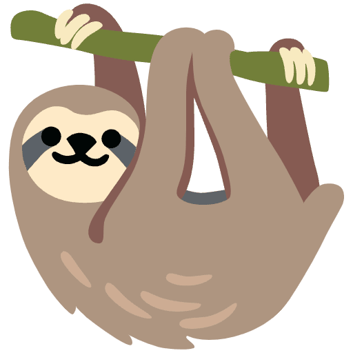 Sloth Emoji from Noto Emojis Set