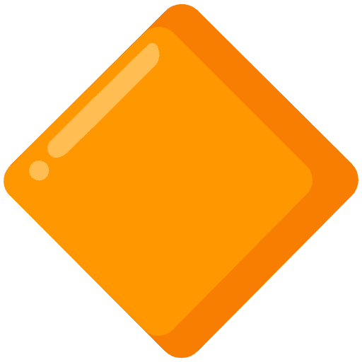 Small Orange Diamond Emoji from Noto Emoji Set