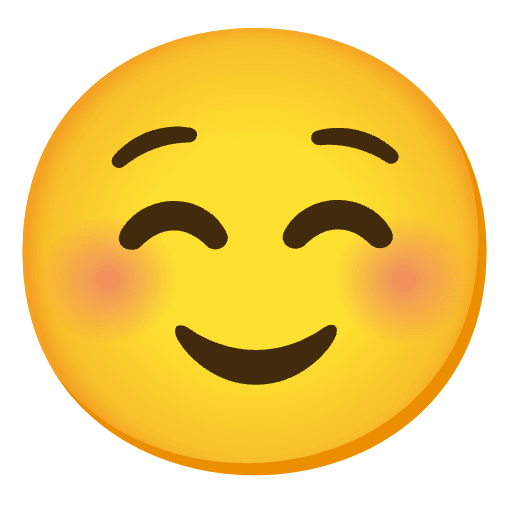 Smiling Face Emoji from Noto Emoji Set