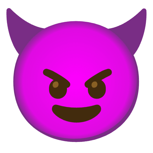 Smiling Face With Horns Emoji from Noto Emoji Set