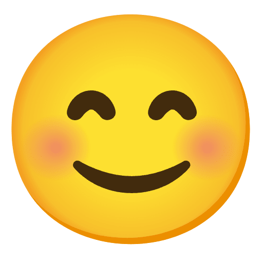 Smiling Face With Smiling Eyes Emoji from Noto Emojis Set
