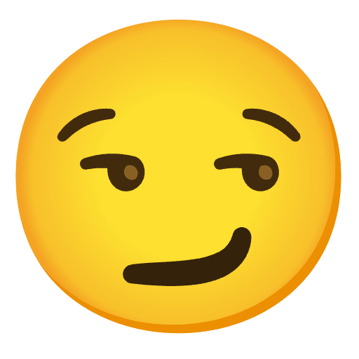 Smirking Face Emoji from Noto Emoji Set