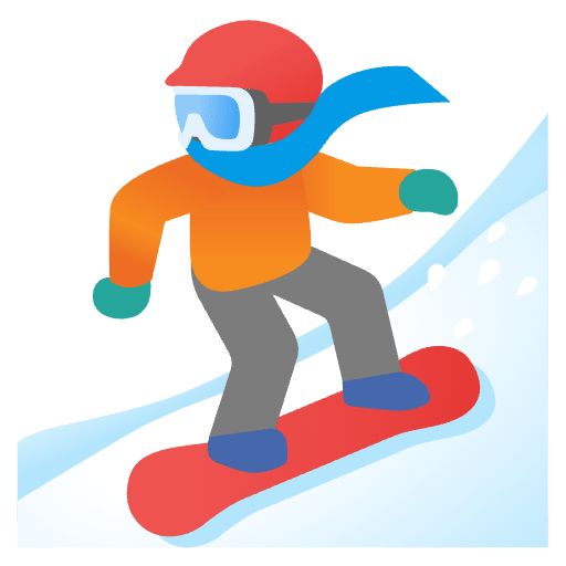 Snowboarder Medium Dark Skin Tone Emoji from Noto Emoji Set